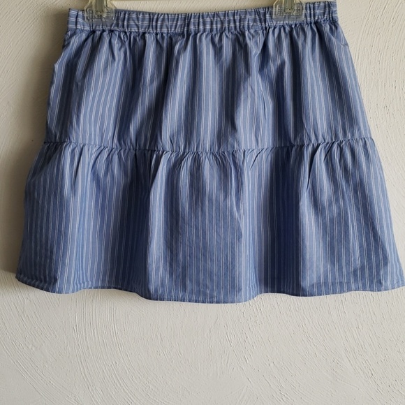 Madewell Bistro Blue & White Striped Beachy Skirt Size S - Picture 7 of 8